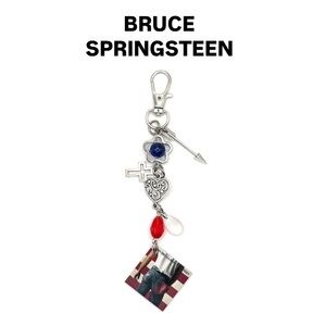 Bruce Springsteen Born in the USA Album Charm Keychain | Purse Charm
